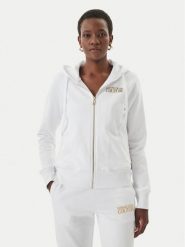 Versace Jeans Couture Bluza 80HAIT00 CF01T Biały Regular Fit. Białe bluzy damskie Versace Jeans Couture, s, bez wzorów, z bawełny, bez ramiączek, bez kaptura. Za 1,060.99 zł.