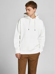 Jack&Jones Bluza Star 12208157 Biały Relaxed Fit. Białe bluzy męskie Jack&Jones, m, bez wzorów, z bawełny, retro, bez ramiączek, bez kaptura. W wyprzedaży za 99.99 zł.