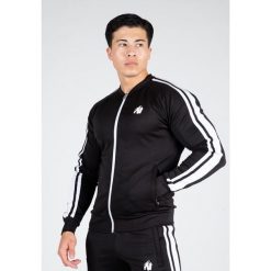 Riverside Kurtka dresowa - Czarny. Czarne kurtki męskie GORILLA WEAR, l, bez wzorów, z dresówki, sportowe, bez kaptura. Za 297.00 zł.