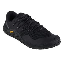 Buty trekkingowe męskie Merrell Trail Glove 7. Czarne trekkingi męskie Merrell, z gumy, bez zapięcia. Za 549.99 zł.