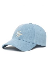 Tommy Hilfiger Czapka z daszkiem Th Embroidered AW0AW17486 Błękitny. Niebieskie czapki damskie Tommy Hilfiger, bez wzorów, z bawełny. Za 149.99 zł.