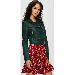 Tally Weijl - Kurtka. Czarne kurtki damskie TALLY WEIJL, bez wzorów, z materiału, bez kaptura. W wyprzedaży za 119.90 zł.