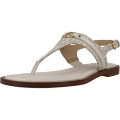 Sandały MICHAEL KORS MANDY THONG Biały. Białe sandały damskie MICHAEL KORS ACCESS, bez wzorów, ze skóry, bez obcasa, bez zapięcia. Za 480.99 zł.