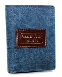Portfel męski granatowy Forever Young N4-VTP NAVY. Niebieskie portfele męskie FOREVER YOUNG, bez wzorów, ze skóry. Za 57.99 zł.