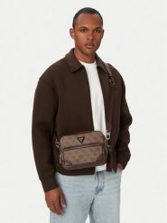 Guess Saszetka Milano HMMIL LP6222 Brązowy jasny. Brązowe saszetki i nerki męskie Guess, ze skóry. Za 414.99 zł.