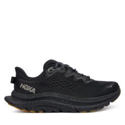Buty do biegania Hoka. Czarne obuwie sportowe damskie HOKA, bez wzorów, bez zapięcia, do biegania. Za 499.99 zł.