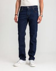 Męskie Spodnie Jeansowe Mustang Style Washington Straight Denim Blue 1017119 5000 901, W40 L34. Niebieskie spodnie materiałowe męskie Mustang, bez wzorów, z bawełny. Za 219.99 zł.