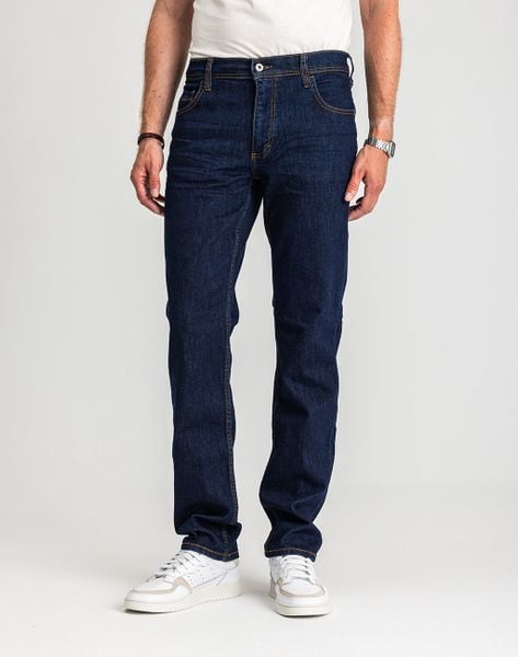 Męskie Spodnie Jeansowe Mustang Style Washington Straight Denim Blue 1017119 5000 901, W33 L34. Niebieskie spodnie materiałowe męskie Mustang, bez wzorów, z bawełny. Za 219.99 zł.