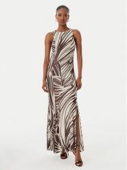 Guess Sukienka wieczorowa W6GK13 K2943 Brązowy Slim Fit. Brązowe sukienki damskie Guess, l, z aplikacjami, z syntetyku, wizytowe, bez kołnierzyka, bez ramiączek. Za 524.99 zł.