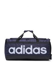 Adidas Torba sportowa Essentials Linear Duffel Medium HR5349 Granatowy. Niebieskie torby sportowe męskie Adidas, bez wzorów, z materiału. Za 99.99 zł.