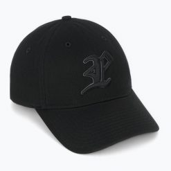 Czapka z daszkiem PROSTO Athletic. Czarne czapki damskie Prosto., bez wzorów, z bawełny, sportowe. Za 69.99 zł.
