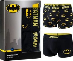 Soxo Zestaw 2x Bokserki męskie Batman idealny pomysł na prezent świąteczny L. Bokserki męskie Soxo, bez wzorów. Za 66.89 zł.