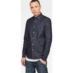 G-Star Raw - Koszula. Niebieskie koszule męskie G-Star Raw, m, bez wzorów, z bawełny, casualowe, bez kołnierzyka, bez ramiączek. W wyprzedaży za 159.90 zł.