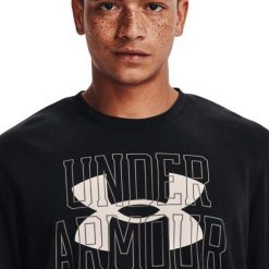 Męska Bluza Z Logo Rival Frotte. Czarne bluzy męskie Under Armour, m, bez wzorów, bez ramiączek, bez kaptura. Za 199.99 zł.