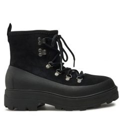 Botki Tretorn. Czarne botki damskie Tretorn, bez wzorów, bez obcasa, na płaskiej podeszwie, bez zapięcia. Za 749.99 zł.