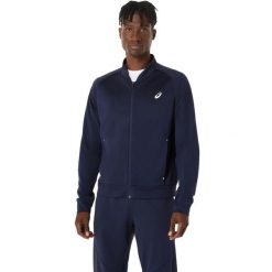 Kurtka z dresu Asics Warm-Up. Niebieskie kurtki męskie Asics, xl, bez wzorów, z dresówki, bez kaptura. Za 324.00 zł.