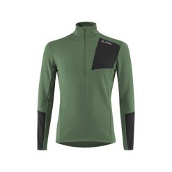 Sweter z wełny merino Löffler Tech. Zielone swetry męskie LOFFLER, na zimę, l, bez wzorów, z dzianiny, sportowe, bez kołnierzyka, bez ramiączek. Za 432.55 zł.