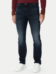 HUGO Jeansy 708 50568115 Granatowy Slim Fit. Niebieskie jeansy męskie Hugo, z bawełny. Za 449.99 zł.