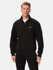 Lacoste Bluza SH8866 Czarny Regular Fit. Czarne bluzy męskie Lacoste, m, bez wzorów, z bawełny, bez ramiączek, bez kaptura. Za 639.99 zł.