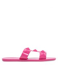 JENNY Klapki CT1011-9 Różowy. Czerwone klapki damskie Jenny, bez wzorów, z syntetyku, bez obcasa, bez zapięcia. Za 39.99 zł.