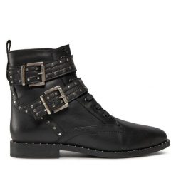 Botki Ted Baker. Czarne botki damskie Ted Baker, bez wzorów, bez obcasa, na płaskiej podeszwie, bez zapięcia. Za 539.99 zł.