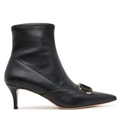 Botki TWINSET. Czarne botki damskie Twinset, bez wzorów, bez obcasa, na szpilce, bez zapięcia. Za 1,099.00 zł.