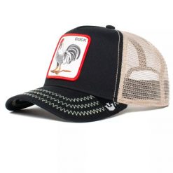 Czapka z daszkiem Goorin Bros. The Cock Black Trucker 101-0378-BLK. Czarne czapki damskie Goorin Bros, bez wzorów. Za 168.00 zł.