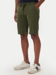 Beverly Hills Polo Club Szorty materiałowe P-SS26M-B476380 Zielony Regular Fit. Zielone szorty męskie Beverly Hills Polo Club, bez wzorów, z bawełny. Za 279.99 zł.