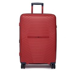 Walizka średnia Beverly Hills Polo Club. Czerwone walizki damskie Beverly Hills Polo Club, bez wzorów, średnie. Za 359.99 zł.