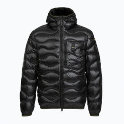 Kurtka puchowa męska Blauer USA Wave. Czarne kurtki męskie Blauer, m, bez wzorów, z materiału, bez kaptura. Za 1,241.00 zł.