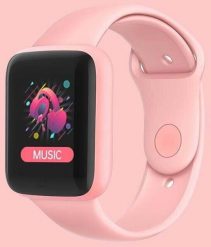 Smartwatch iWear Inteligentny zegarek M7 Smart Różowy. Czerwone zegarki smartwatch iWear, bez wzorów. Za 46.43 zł.