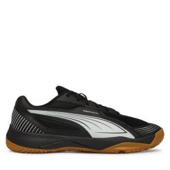 Buty halowe Puma. Czarne buty sportowe męskie Puma, bez wzorów, bez zapięcia. Za 299.99 zł.