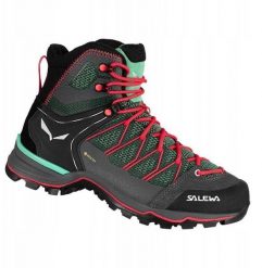 Buty mtn trainer lite mid gtx women-field green-fluo coral-uk 7 (40,5). Zielone obuwie trekkingowe damskie Salewa, bez zapięcia. Za 1,216.75 zł.