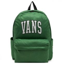 Plecak na deskorokę Vans Old Skool Backpack zielony. Zielone plecaki męskie Vans, bez wzorów, z materiału, sportowe. Za 199.00 zł.