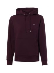 Gant bluza z kapturem Kobiety Bawełna lila, XS. Bluzy damskie GANT, xs, bez wzorów, z bawełny, klasyczne, bez ramiączek, z kapturem. Za 599.95 zł.