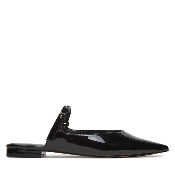 Klapki Just Cavalli. Czarne klapki damskie Just Cavalli, bez wzorów, bez obcasa, bez zapięcia. Za 549.99 zł.