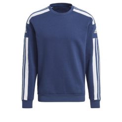 Bluza piłkarska męska adidas Squadra 21 Sweat Top. Niebieskie bluzy męskie Adidas, l, bez wzorów, sportowe, bez ramiączek, bez kaptura. Za 142.32 zł.