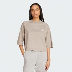 Koszulka Mercedes - AMG Petronas Formula One Team Premium Sweat. Brązowe bluzki damskie Adidas, l, bez wzorów, sportowe, bez kołnierzyka, bez ramiączek. Za 239.00 zł.