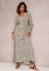 Biała Sukienka Endomela. Białe sukienki damskie Renee, l, bez wzorów, boho, bez kołnierzyka, bez ramiączek, maxi. Za 54.99 zł.
