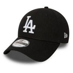 Czapka z daszkiem New Era MLB Los Angeles Dodgers. Czarne czapki damskie New Era, bez wzorów, z poliesteru, eleganckie. Za 109.99 zł.