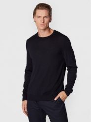 JOOP! Sweter 17 Jk-01Denny 30033516 Granatowy Regular Fit. Niebieskie swetry męskie JOOP!, m, bez wzorów, z wełny, bez kołnierzyka, bez ramiączek. Za 399.99 zł.