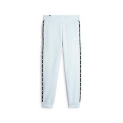 Puma Spodnie Ess Tape Fl Cl 67599969. Niebieskie spodnie dresowe damskie Puma, bez wzorów, sportowe, długie. Za 152.99 zł.