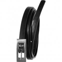 Pasek damski czarny Cavaldi BB-CV-11A BLACK. Czarne paski damskie 4U Cavaldi, bez wzorów, ze skóry ekologicznej. Za 9.99 zł.