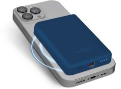 SBS TEBB5000MAG1CB bank mocy 5000 mAh Bezprzewodowe ładowanie Niebieski. Niebieskie powerbanki SBS Mobile. Za 98.25 zł.