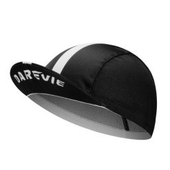 Czapka rowerowa wentylowana - czarno-biała. Białe czapki damskie DAREVIE, na lato, bez wzorów, z materiału, sportowe. Za 84.99 zł.