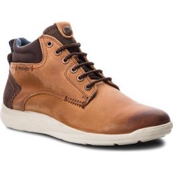 Trzewiki WRANGLER - Moose Mid WM182150 Rust 69. Brązowe botki męskie Wrangler, bez wzorów, z materiału, bez obcasa, bez zapięcia. W wyprzedaży za 269.00 zł.