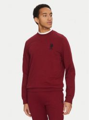 U.S. Polo Assn. Bluza MUP2256 Czerwony Regular Fit. Czerwone bluzy męskie U.S. Polo Assn., m, bez wzorów, z bawełny, bez ramiączek, bez kaptura. Za 179.99 zł.