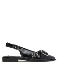 Steve Madden Sandały SM11003901 Czarny. Czarne sandały damskie Steve Madden, bez wzorów, ze skóry, bez obcasa, na płaskiej podeszwie, bez zapięcia. Za 389.99 zł.