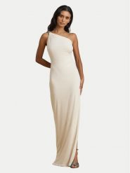 LAUREN RALPH LAUREN Sukienka wieczorowa 253980922003 Écru Slim Fit. Sukienki damskie Lauren Ralph Lauren, bez wzorów, z syntetyku, wizytowe, bez kołnierzyka, bez ramiączek. Za 1,299.00 zł.