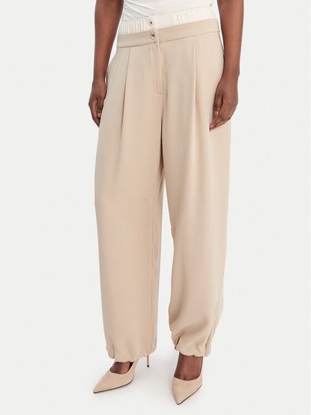 Liu Jo Sport Spodnie materiałowe TA6150 TS923 Beżowy Regular Fit. Brązowe spodnie materiałowe damskie Liu Jo Sport, bez wzorów, z materiału, sportowe. Za 689.99 zł.